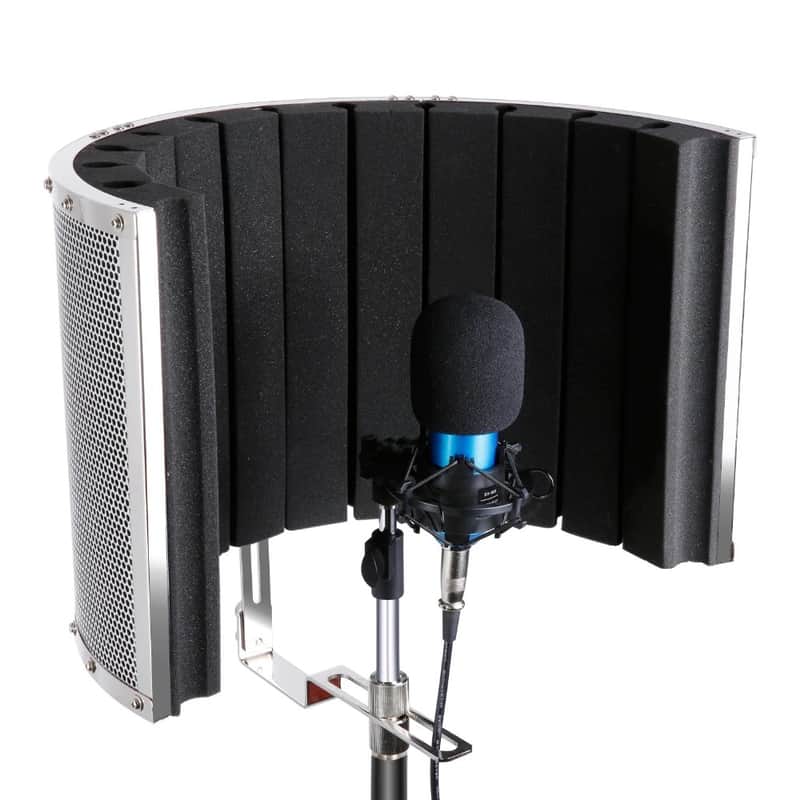 Lightweight Aluminum Microphone Isolation Shield Absorber image 1