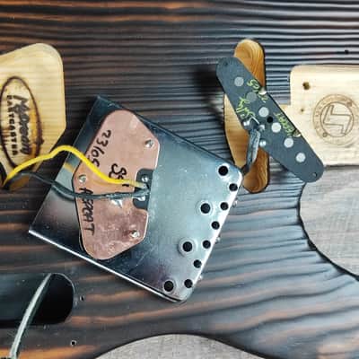 MyDream Partcaster Custom Built - Torch-burned Pinecaster Hepcat 55 image 10