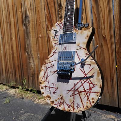ESP E-II RZK-II EC Distressed & Burnt 6-String Electric Guitar w/ Case image 7