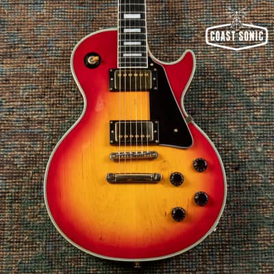 1991 Burny RLC-70 Les Paul Custom Cherry Burst made in Japan image 1