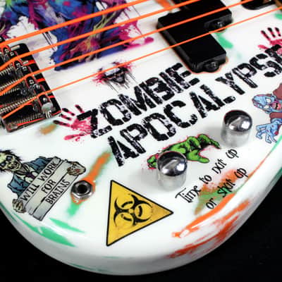Custom Painted and Upgraded Yamaha RBX 260 With Matching Headstock And Graphics image 12