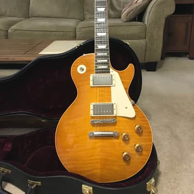Gibson Les Paul Custom Shop Hot Mod Refin 1955 PROTOTYPE Proto # 1 Amber Burst RARE! image 4