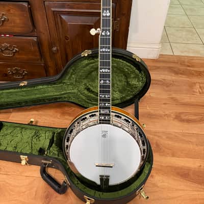 Deering Calico 5-String Resonator Banjo 2023 Honey Amber Curly Maple - Mint w/ OHSC image 2