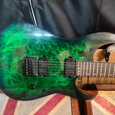 Schecter CR-6 Aqua Burst Electric Guitar image 2