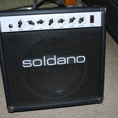 Soldano Used Astroverb 16 Combo Guitar Amplifier 20 Watt EL84 Tube Combo Black image 1