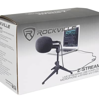 Rockville Z-STREAM USB Computer Home Studio Recording Microphone w/ Pop Filter image 24