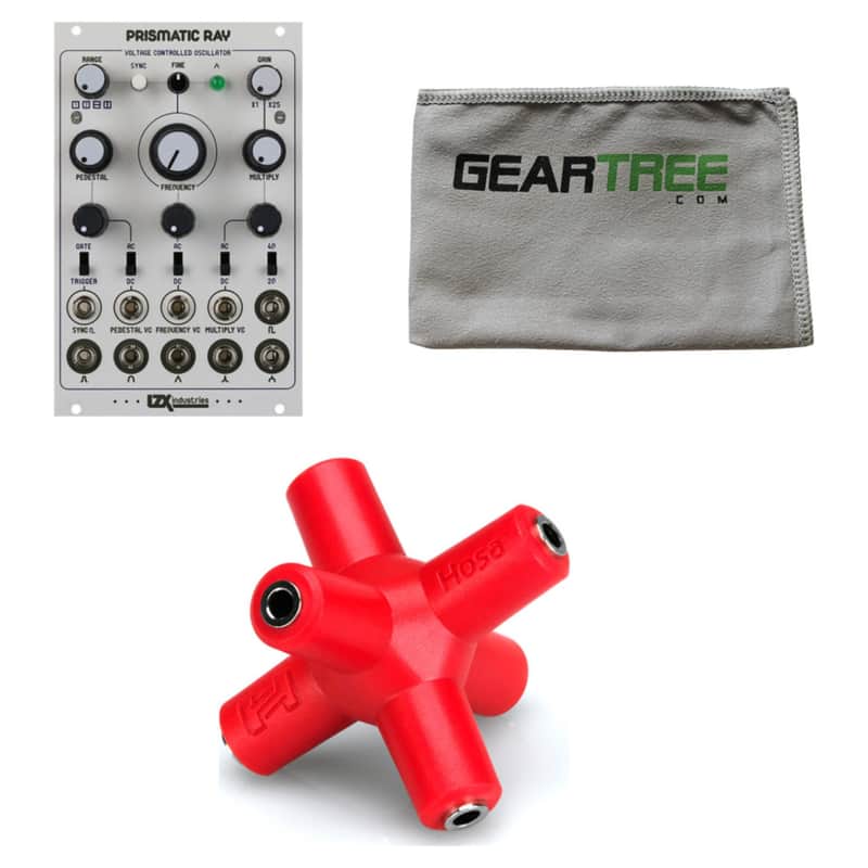 LZX Prismatic Ray 16hp Voltage Controlled Oscillator Video Synth Module w/ Polish Cloth and Knucklebone image 1