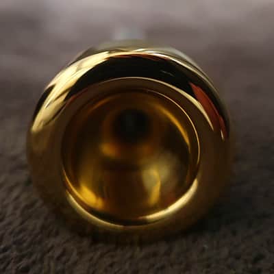 ANTOINE COURTOIS PARIS 4-1/2 D trumpet mouthpiece, 24K gold plated, OUTSTANDING! image 4
