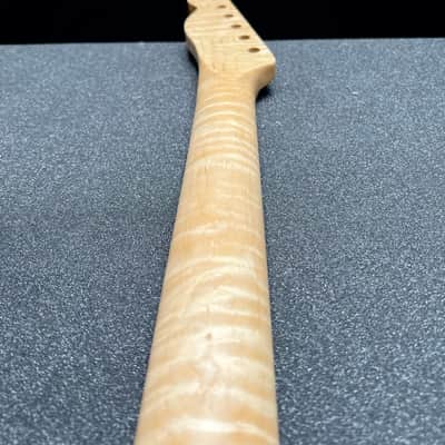 Flamed Maple Tele Style Neck C Shape Satin 9.5 Radius #9 image 7