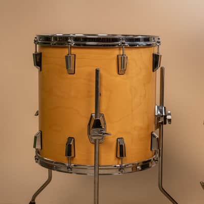 Pearl World Series Natural Satin Drum Set 14x20 8x12 and 14x14 image 4