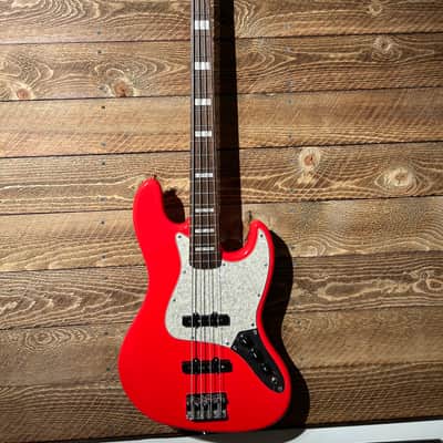 Squier Custom Upgraded Jazz Bass - Race Red Upgraded image 2