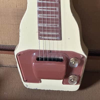 Gibson BR-9 Lapsteel 1950 - a groovy Cream & Peach deco style Lapsteel. image 2