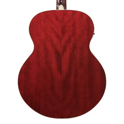 Used Ibanez AJ70M1E Acoustic-Electric Guitar - Wine Red High Gloss image 7