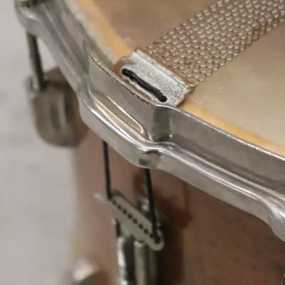 Leedy 12x15" Marching Snare Drum Mahogany Vintage 1940's image 10
