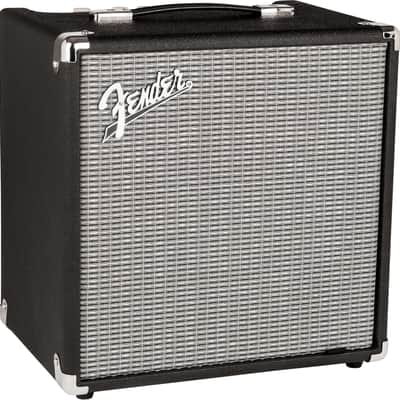 Fender Rumble 25 V3 Bass Amp Combo, Black/Silver image 2