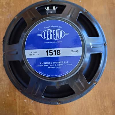 Eminence Legend 1518 15" 150-Watt 8 Ohm Speaker 2020s- Black image 2