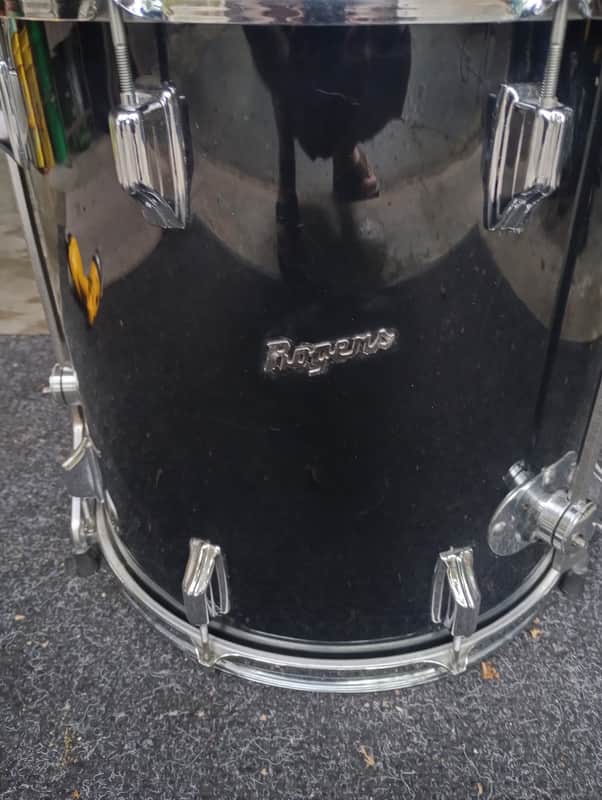 Rogers Holiday 16x16 Floor Tom - Black Wrap image 1