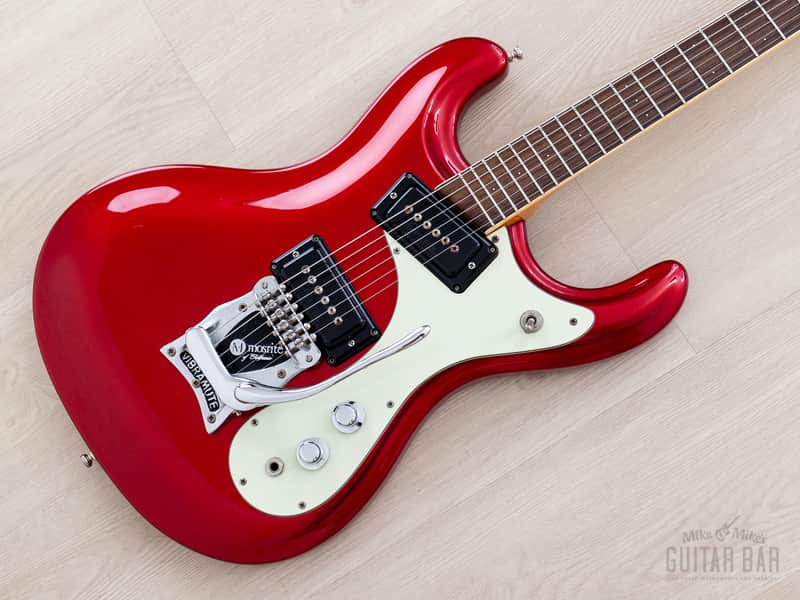 2008 Mosrite Ventures Model Mark I VM-1965 Candy Apple Red w/ Vibramute, Case & Tags, Japan Fillmore image 1