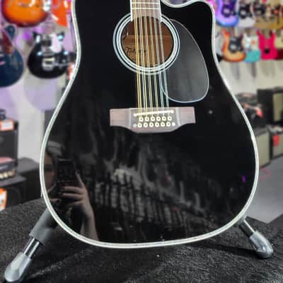 Takamine EF381DX 12-string Dreadnought Acoustic-electric Guitar - Black with Maple Auth Deal! 358 image 2