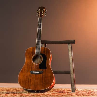 Washburn WD100DL Dreadnought Mahogany Acoustic Guitar w/ Gigbag (WD100DLMK-U) image 9