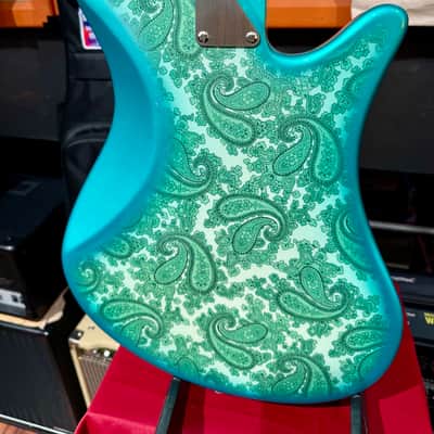 Oopeg Guitars Japan Supreme Colection Trailbreaker Mark I Lefty "Old Garage Stock"  NAMM Show 2026  Green Paisley image 10