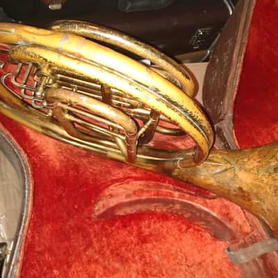Elkhart Band Instrument Co. Single French Horn, USA, with case/MP image 12