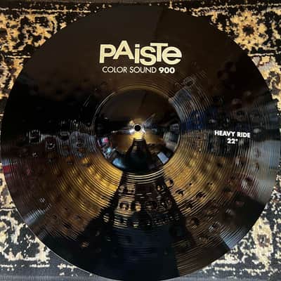 Paiste 22" Color Sound 900 Series Heavy Ride Cymbal - Black image 1