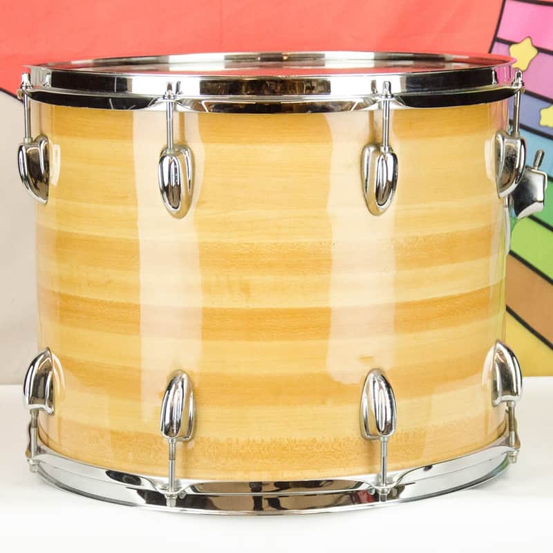 Used 70's Slingerland 15" x 12" Butcher Block ReWrap, 3ply Shell image 1