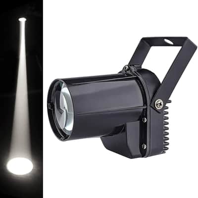 Disco Ball Light, Disco Ball Spotlight For Disco Mirror Ball Light, Pin Light For Mirror Ball Spotlight Stage Light, Dj Disco Spotlight, 3W White Led Pinspot Light image 1