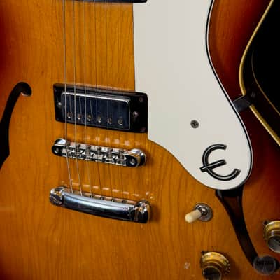 Epiphone Riviera from 1967 converted to stoptail with case image 6