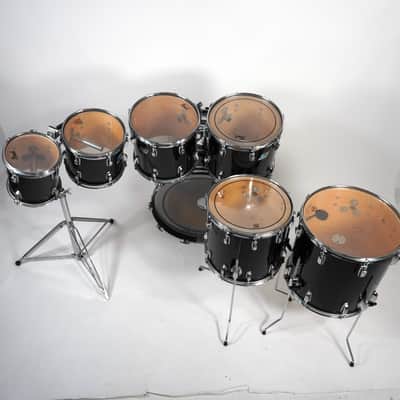 Ludwig Classic Maple 7-Piece Drum Kit in Black Cortex 22,8,10,12,13,14,16 image 7