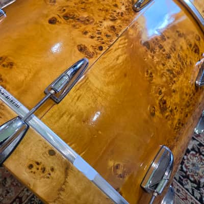 Yamaha Stage Custom/Beech Custom 4 Piece Shell Pack 14x12, 18x16, 20x18, 24x15 - Mapa Burl Veneer (C013-85) image 15