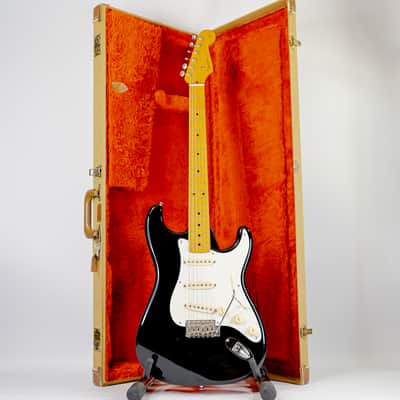 Late 90s Fender Stratocaster '57 Reissue ST57 Electric Guitar - CIJ - Black image 2