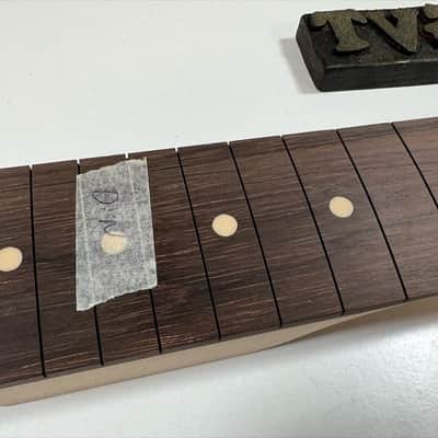 General Vintage Tone NOS Dalbergia Nigra electric guitar neck for S style ( Brazilian Rosewood ) Slab board full finished - Nitro image 12
