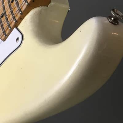 LEFTY! Vintage 1987 Fender ‘67 Strat Olympic White Blonde Custom Aged Nitro USA Swamp Ash Solid Body CTS Pots Blender Relic 6.9 Lb HSC image 19