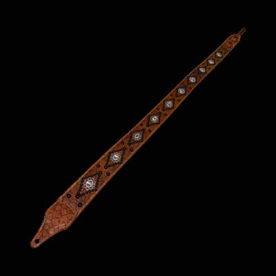 Carlino Tan scale leather crystal strap 2026 - Tan image 8