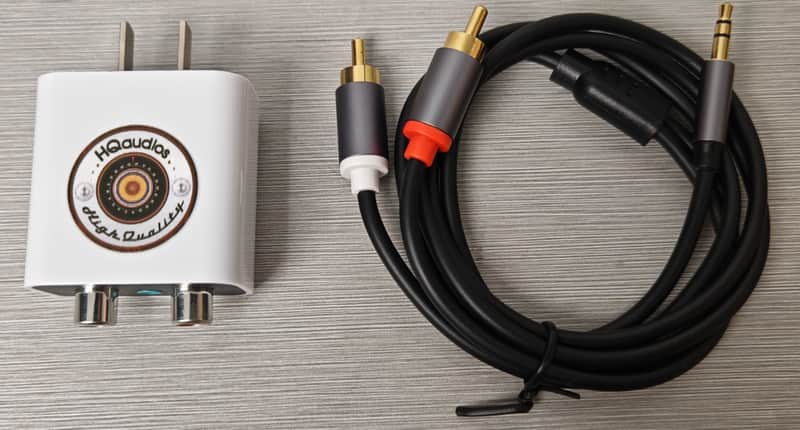 Bluetooth to RCA Adapter Cable for Vintage Stereo Receiver Amplifier AUX Input image 1