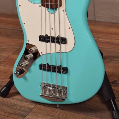 Roscoe Classic 5 String JJ Bass Seafoam Green Left Handed w/ Gig image 3