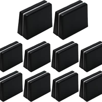 10pcs Fader Caps, Mixer Slider Fader Knobs Black Fader Cap for Pioneer DJM350, 400, 500, 700, 750, 800, 850, 900NEXUS, 900SRT, 900NXS2, 2000, 2000nexus, Easy Installation, Black image 1