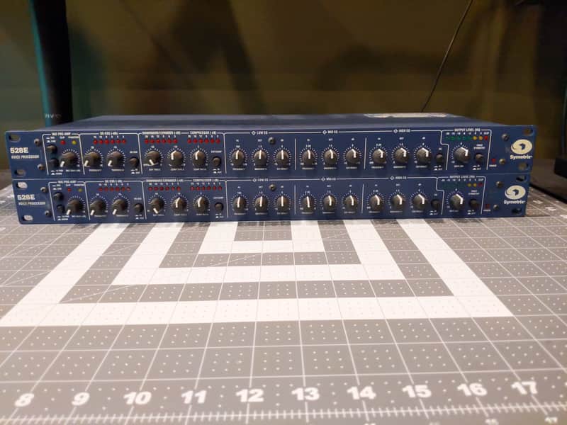 PAIR Symetrix 528E Voice Processor Channel Strip Mic Pre Compressor Gate Parametric EQ image 1