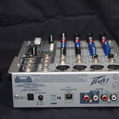 Peavey PV6 USB 6 Channel Mixer 2010s - Grey image 4