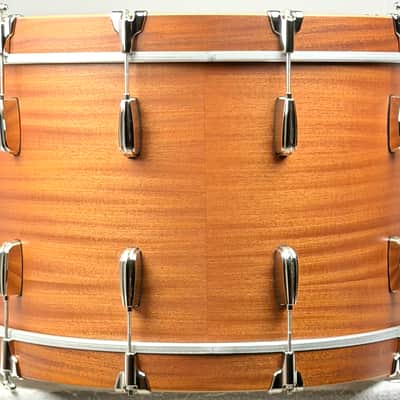 Slingerland Radio King Prototype drum set Satin Mahogany. 13/16/22/6.5 image 14