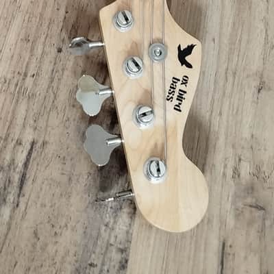 Fender Precision Bass body, BaCH neck customised by OX BIRD- White, Walbucker pickup, Wal2 preamp image 3