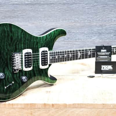 PRS SE Custom 24 Quilt Teal Black Quilted Maple Top Electric Guitar w/Bag image 9