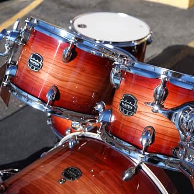 Mapex Armory Studioease 6pc Birch/Maple Shell Pack - Redwood Burst image 11