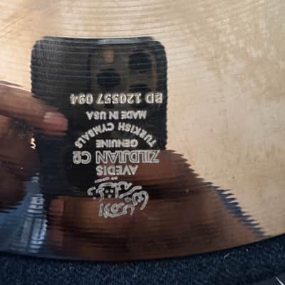 Zildjian 14" A Custom Mastersound Hi-Hat Cymbals (Pair) 1999 - Present - Brilliant image 3