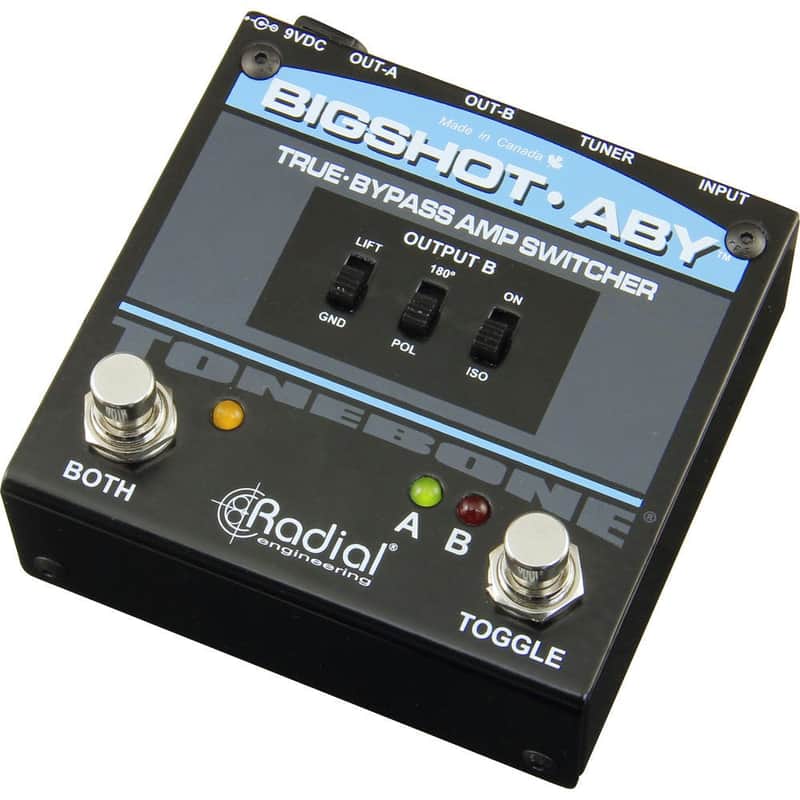 Radial Engineering BigShot ABY True-Bypass Amplifier Switcher with Tuner Out and LED Lights image 1