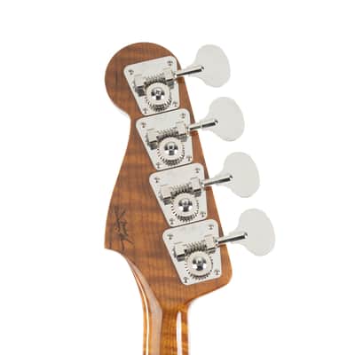 Used Fender Custom Shop Artisan Maple Burl Jazz Bass - Aged Natural image 7