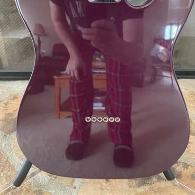 Fender Telecaster 93-94 - Red Wine with White Pick Guard image 4