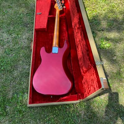 Fender American Vintage 57’ Precision Bass 1999 - Candy Apple Red image 8